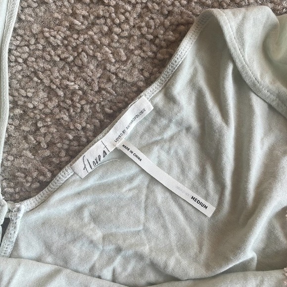 Anthropologie Floreat Mint Green Sleep romper medium - Picture 6 of 6